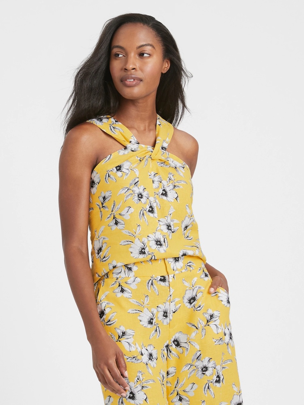 Banana Republic Yellow Floral Set
